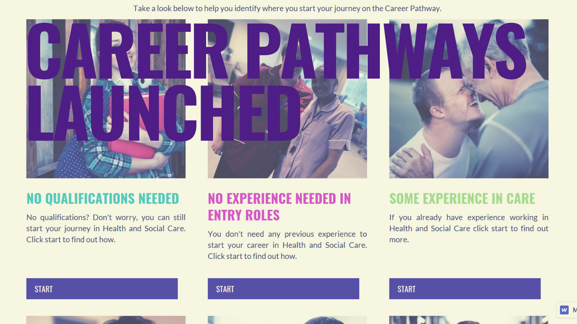 Care and Support Staff Career Pathways Launched
